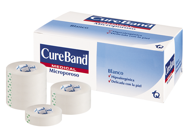 MICROPORE BLANCO X 1" CURE BAND CX 12 ROLLOS