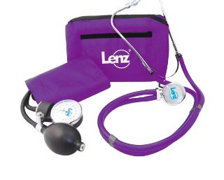 KIT FONENDO RAPAPPORT Y TENSIOMETRO LENZ COLOR PURPURA