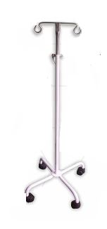 ATRIL PORTASUERO SENCILLO EN ACERO INOXIDABLE, CON 4 RUEDAS