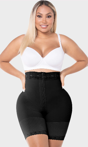 PANTY SHORT TIPO RELOJ ARENA CON CIERRE NEGRO T:XS M&amp;D