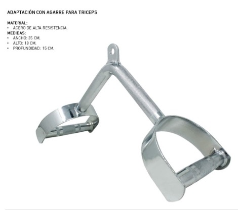 ADAPTACION TRICEPS CON AGARRE NT0511 SPORFITNESS