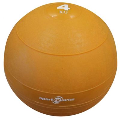 BALON DE PESO 4 KG CAUCHO NARANJA SPORT FITNESS