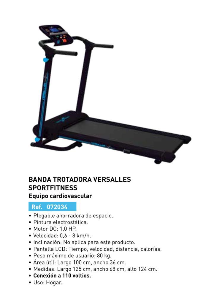 BANDA CAMINADORA VERSALLES TD136A SPORT FITNESS
