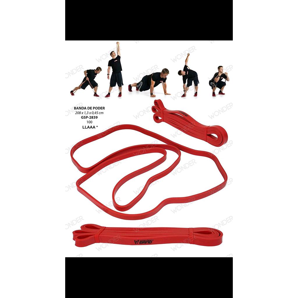 BANDA DE PODER ROJA WONDER