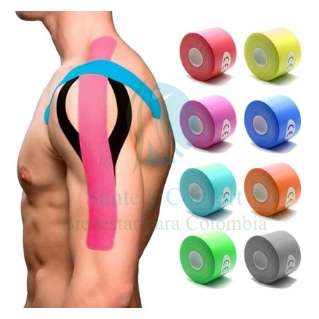 CINTA KINESIOLOGICA PRECORTADA AZUL (960)