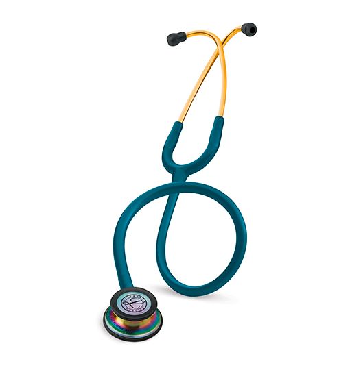 FONENDO LITTMANN CLASIC III CARIBBEAN BLUE TUBE RAINBOW 5807 "Bienes Exentos- Decreto 417 del 17 de marzo de 2020"