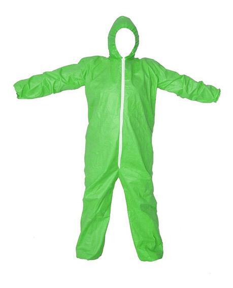 OVEROL VERDE CON POLAINAS QUIRURGICO 70 GR "Bienes Exentos- Decreto 417 del 17 de marzo de 2020"