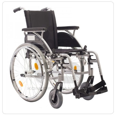 SILLA RUEDAS IRON LIGHT ANCHO DEL ASIENTO 44 CM-REPOSAPIES REMOVIBLES