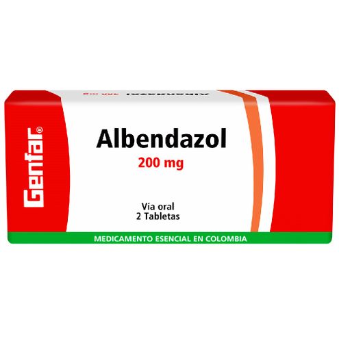 ALBENDAZOL 200MG TAB CAJA X 10 SOBRES