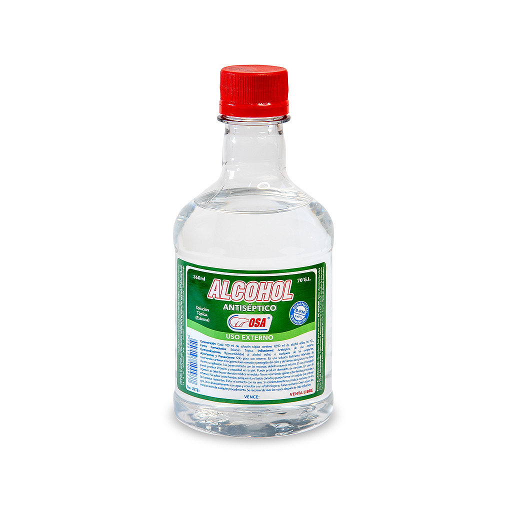 ALCOHOL BOTELLA VIDRIO 360ML