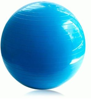 BOLA GIMNASIA 55 CM AZUL TRANSP SPORT FITNESS