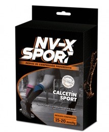 CALCETIN NO-VARIX SPORT  B/GREEN  MEDIUM