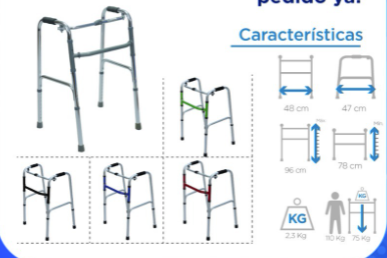 CAMINADOR P A P UNA BARRA DE COLORES PHYSIOTRAUMA