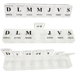 [HL9315] PASTILLERO SEMANAL ORGANIZADOR PLASTICO