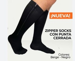 [7707670401306] COMPRESION MEDIA 15-20 RODILLA PUNTERA CON CIERRE, NEGRO T:L MEDI VARIC
