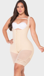 [F-00485B2XS] FAJA TIPO RELOJ ARENA MEDIA PIERNA BEIGE  T:2XS M&amp;D