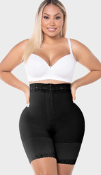 [SXA-00728N2XS] PANTY SHORT TIPO RELOJ ARENA CON CIERRE NEGRO T:2XS M&amp;D