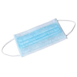 [KZ003] TAPABOCAS DESECHABLES AZUL 3 CAPAS "Bienes Exentos- Decreto 417 del 17 de marzo de 2020"