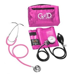 [GMD50-DC-T14] KIT DE TENSIOMETRO FONENDO DOBLE CAMPANA ROSADO